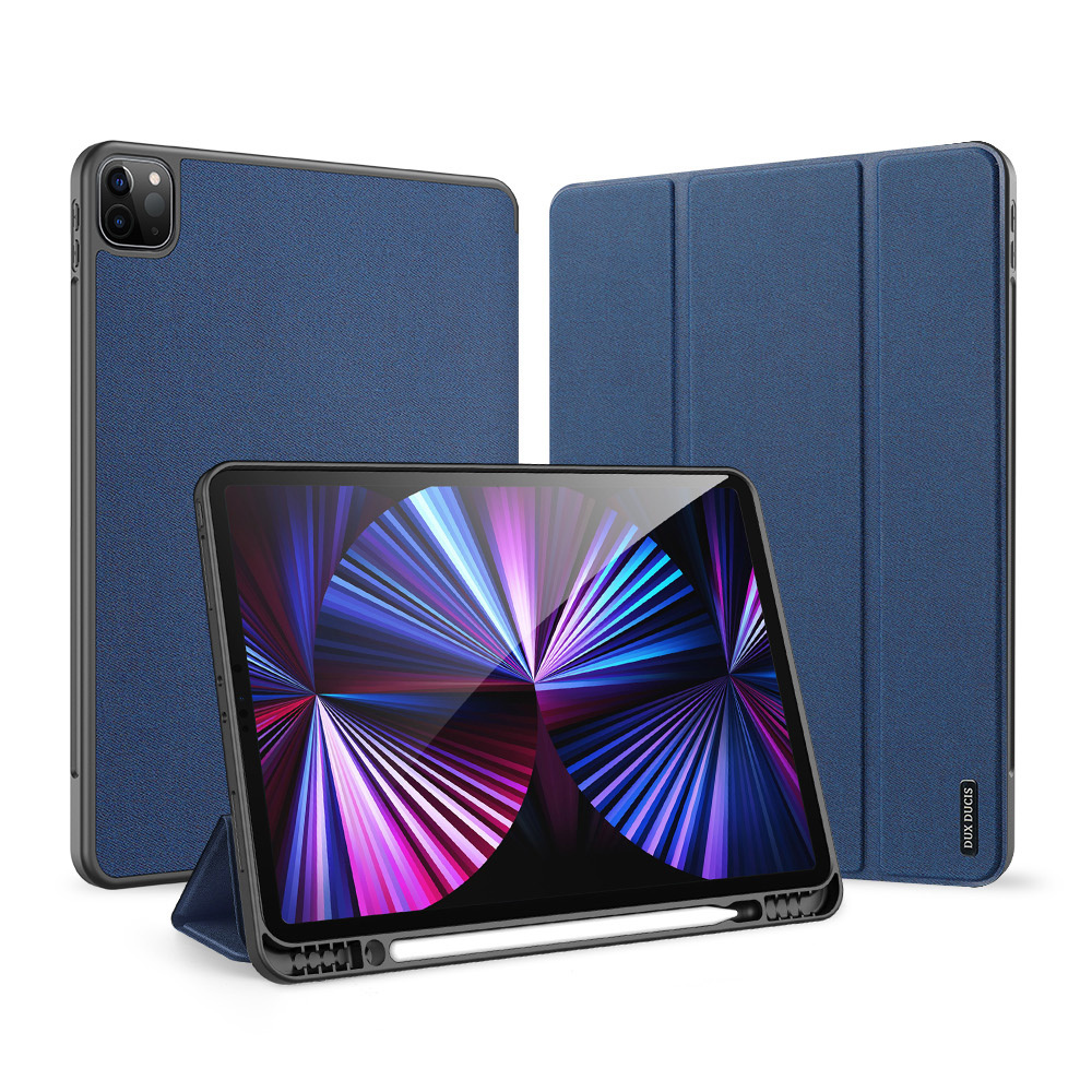 Чехол книжка для iPad Pro 12.9 (2022, 2021, 2020г), Dux Ducis Domo series синий #1