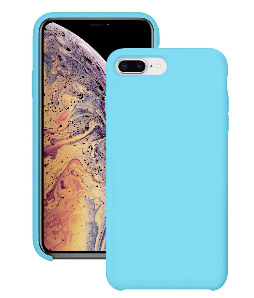 Силиконовый чехол для Apple iPhone 7 Plus / Apple iPhone 8 Plus / Silicone Case DF на Айфон с бархатистым #1