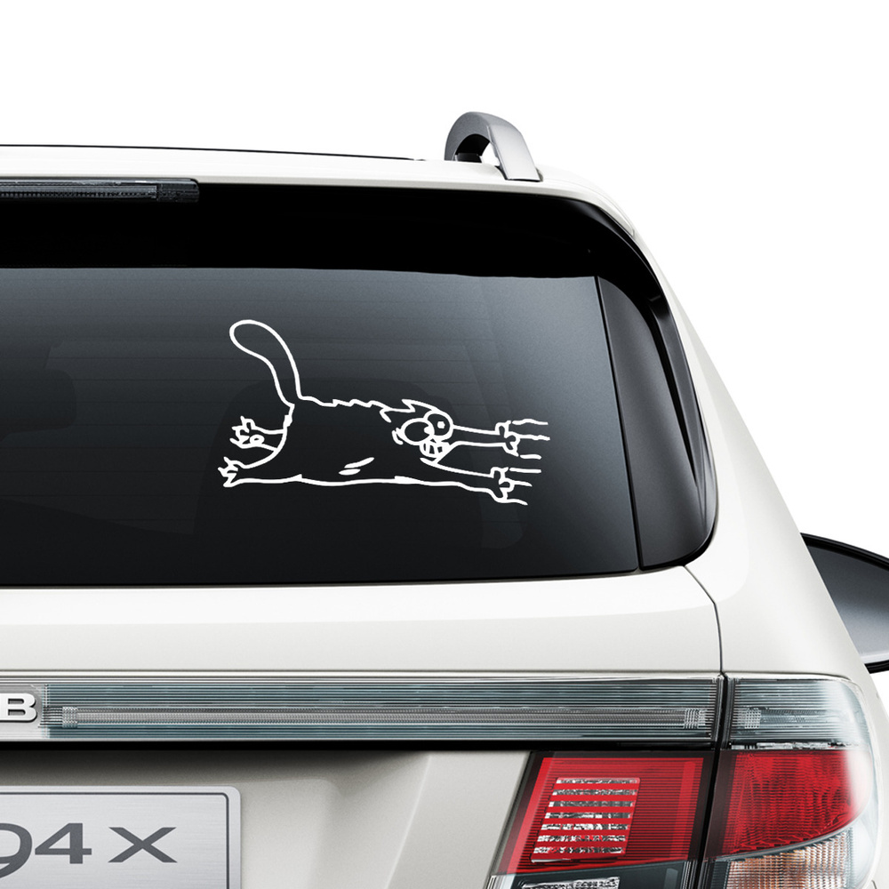 Наклейки на автомобиль "Котик" #1
