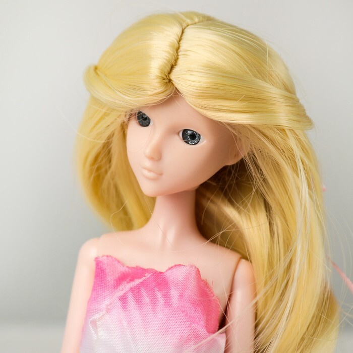 Волосы для кукол "Волнистые с хвостиком" размер маленький, цвет 613  #1