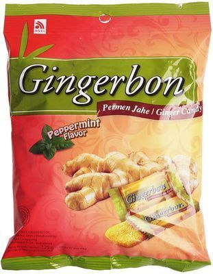 Конфеты имбирные мармеладные со вкусом мяты Ginger Sweets Peppermint Flavor Gingerbon 125 гр  #1