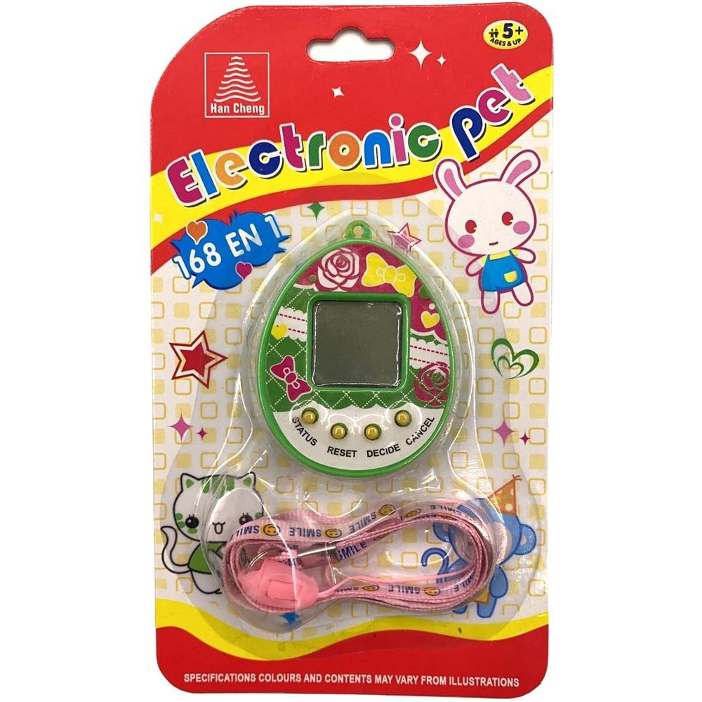 Тамагочи Tamagochi Electronic Pets питомцев 168 в 1 ver.3, зеленый #1