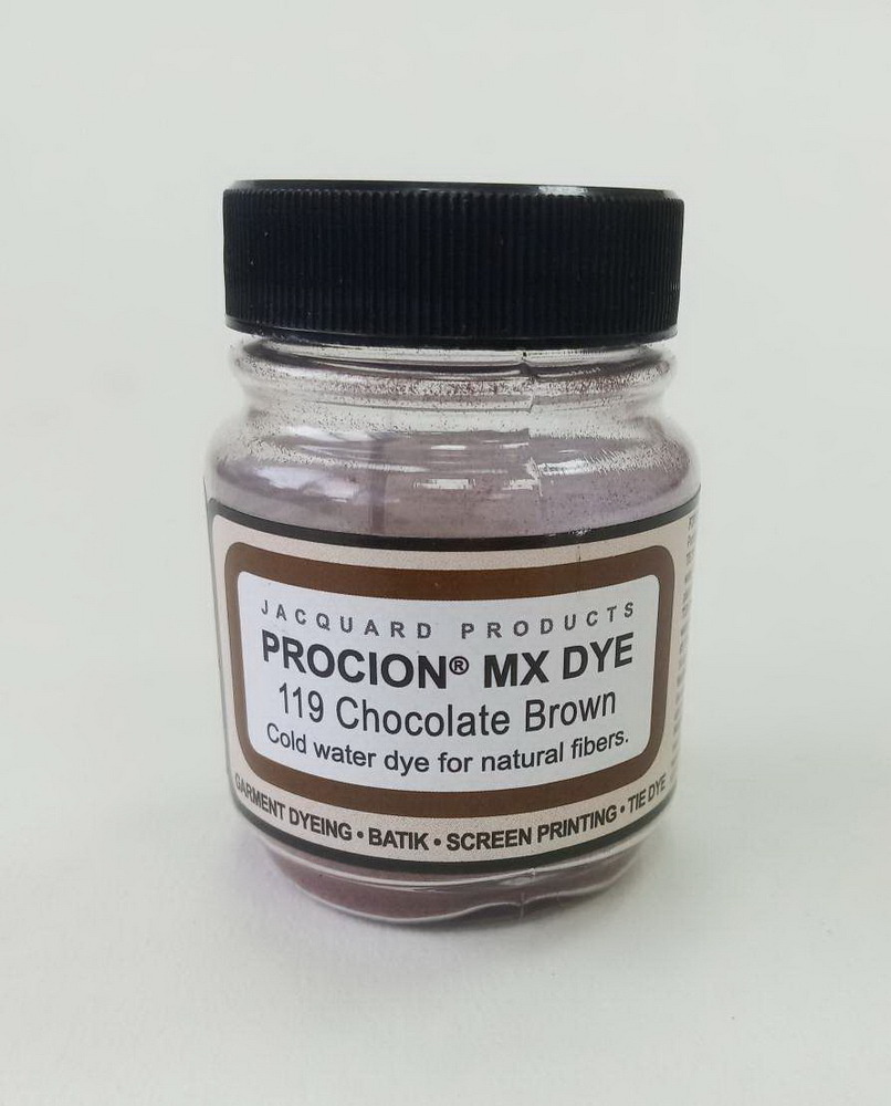 Краска по ткани порошковая Procion MX Dye / шоколадный 19гр. #1