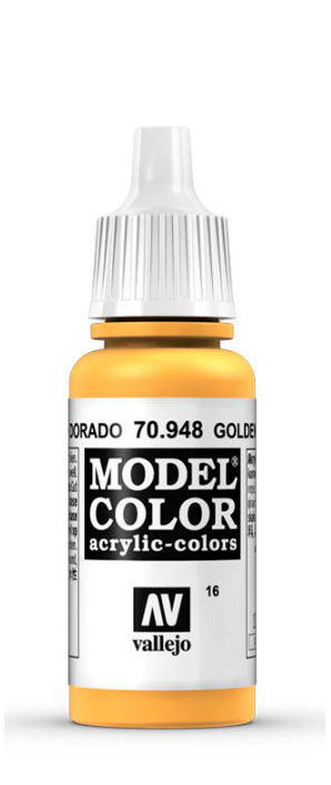 Краска Vallejo серии Model Color - Golden Yellow 17мл. #1