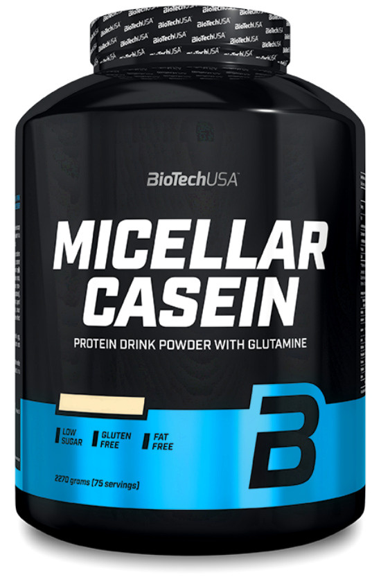 Мицеллярный казеин BiotechUSA Micellar casein 2270 г клубника #1