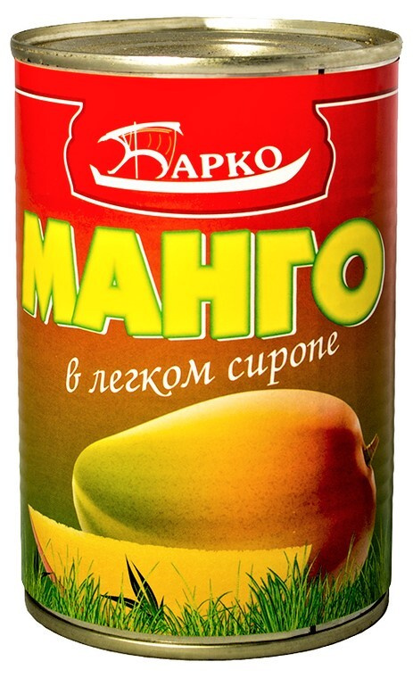 Манго консервированное в легком сиропе Барко 425мл набор 8шт  #1