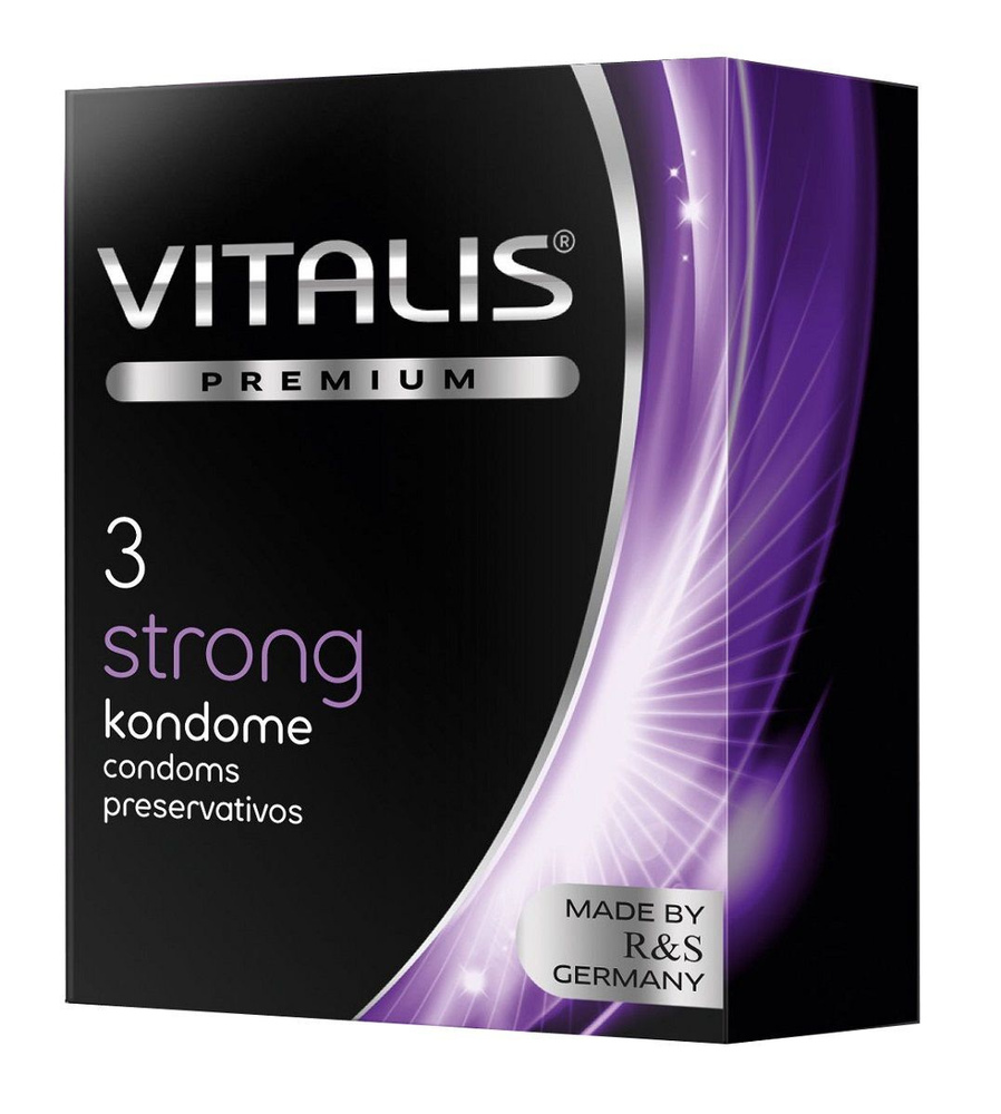 Презервативы с утолщенной стенкой VITALIS PREMIUM strong - 3 шт. #1