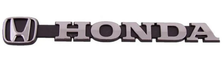 Шильдик металлопластик "HONDA" + эмблема 145*15мм #1
