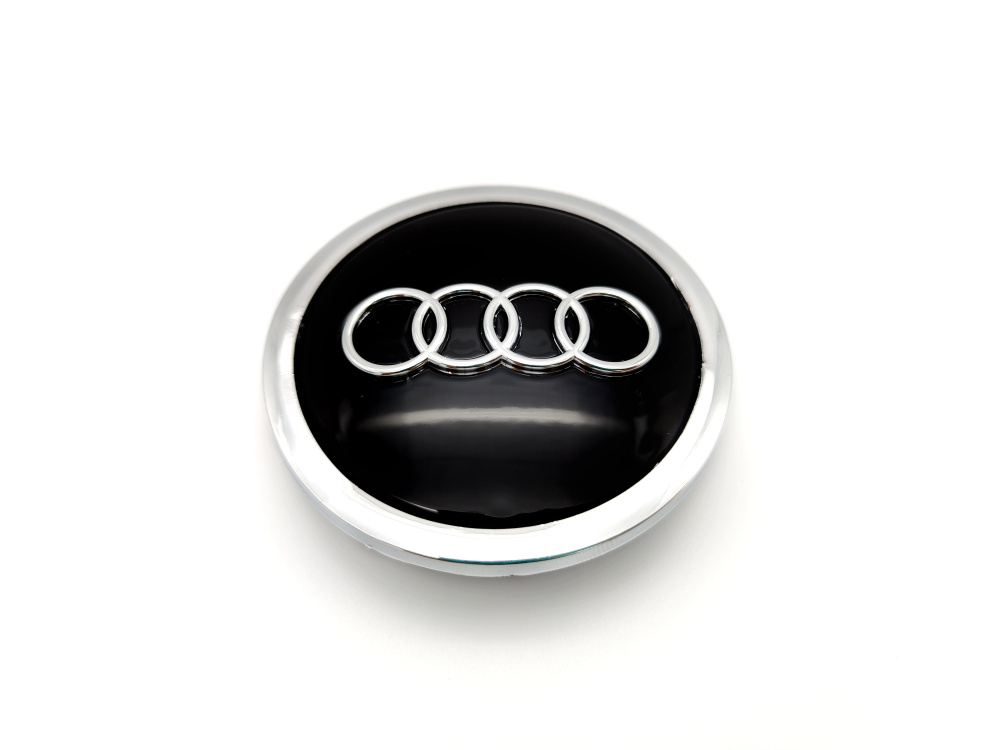 Колпачок на литой диск Audi 69 мм Черный 1шт. #1