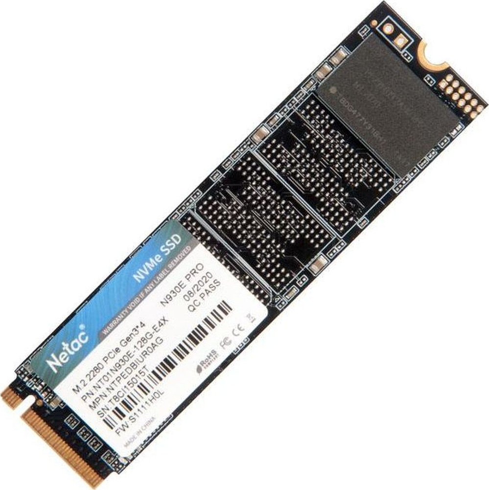 Netac 128 ГБ Внутренний SSD-диск N930E Pro M.2 PCI-E 3.0 (NT01N930E-128G-E4X) #1