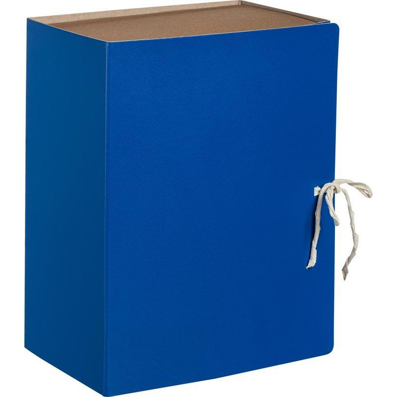 Короб архивный на 2-х завязках Attache Economy A4 150 мм картон/бумвинил до 1500 листов синий  #1