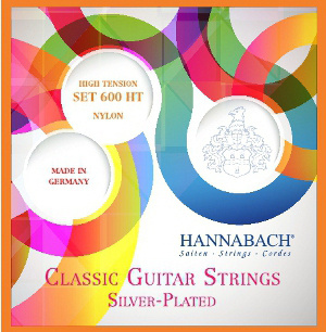 600HT Silver-Plated Orange Комплект струн для классической гитары, сильное натяжение, Hannabach  #1