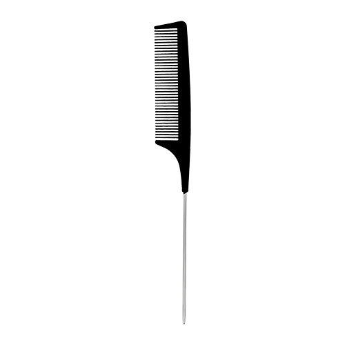 Расческа-гребень для волос LADY PINK BASIC PROFESSIONAL карбоновая с металлической ручкой 22 см  #1