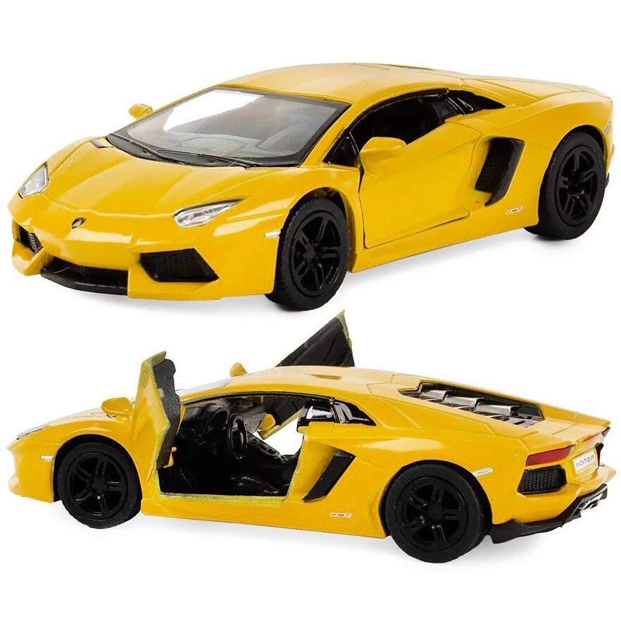 Машинка металлическая Kinsmart 1:38 Lamborghini Aventador LP700-4 5355DKT инерционная, двери открываются #1