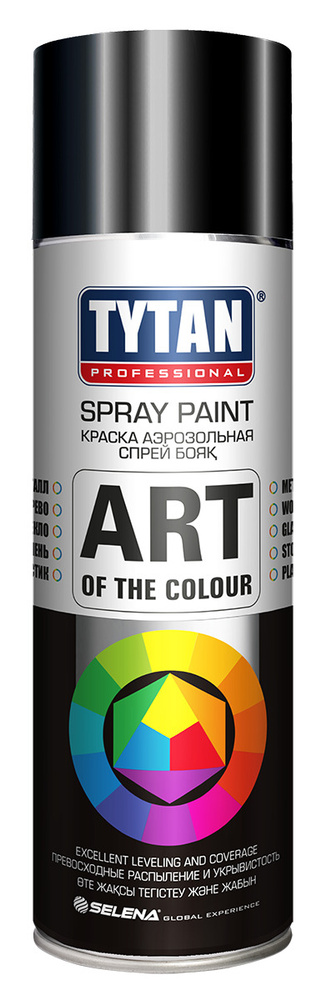 Аэрозольная краска Tytan Professional Art of the Сolour RAL 9005, черный глянец 400 мл  #1