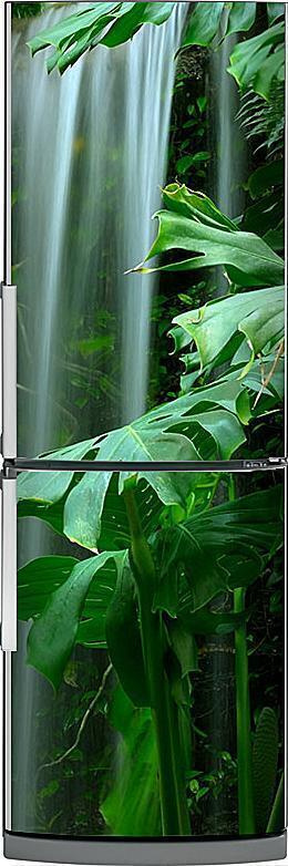 Магнитная картина на холодильник "Водопад" 200*60см. Магнит панель для дома, интерьерные магниты, картина, #1