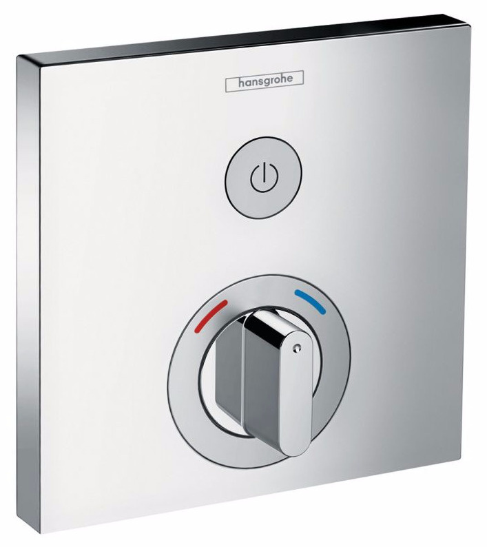 Смеситель Hansgrohe ShowerSelect 15767000 термостат, для 1 потребителя, наружная часть, хром  #1