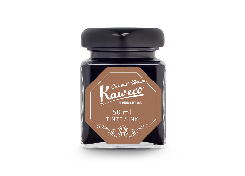 Чернила для перьевой ручки Kaweco, для заправки картриджа, 50 мл. в стекле, цвет карамельно-коричневый #1