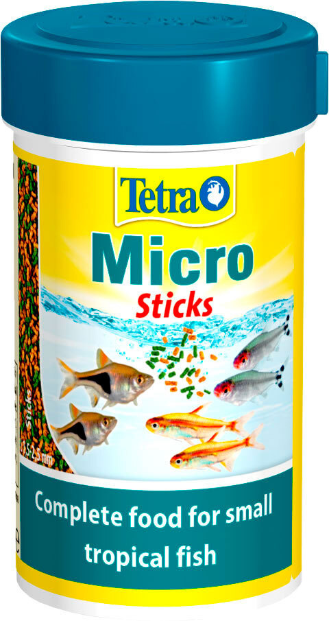 TETRA MICRO STICKS корм палочки для мелких тропических рыб мелкие палочки (100 мл)  #1