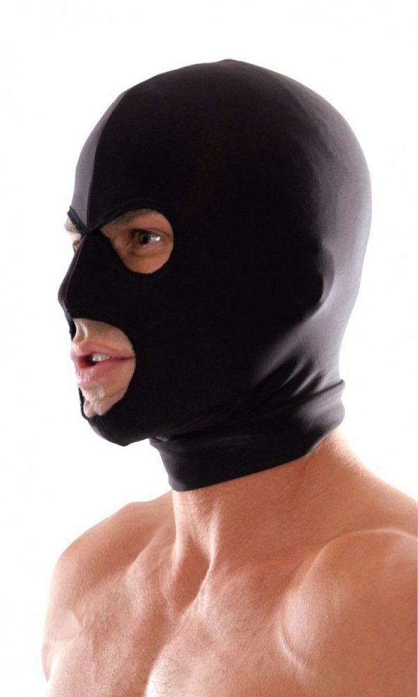 Маска-шлем черная Spandex 3-Hole Hood #1