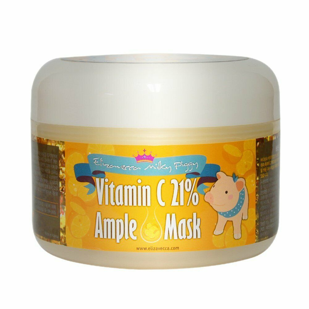 Elizavecca Разогревающая маска для лица с витамином С Milky Piggy Vitamin C 21% Ample Mask (100 гр)  #1