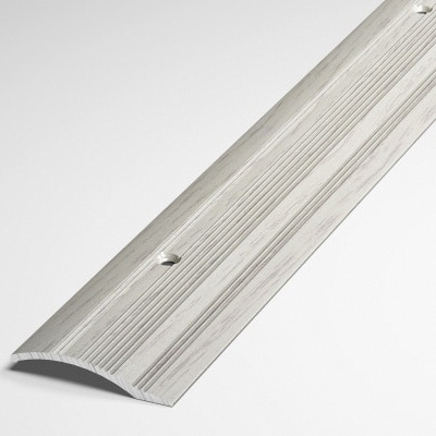 Порог напольный разноуровневый 40x10 мм, длина 1,8 м, профиль-порожек алюминиевый Лука ПР 02, декор дуб #1