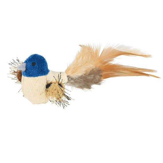 Игрушка Птичка, Trixie (товары для животных, 8 см, плюш/перья, 45765)  #1
