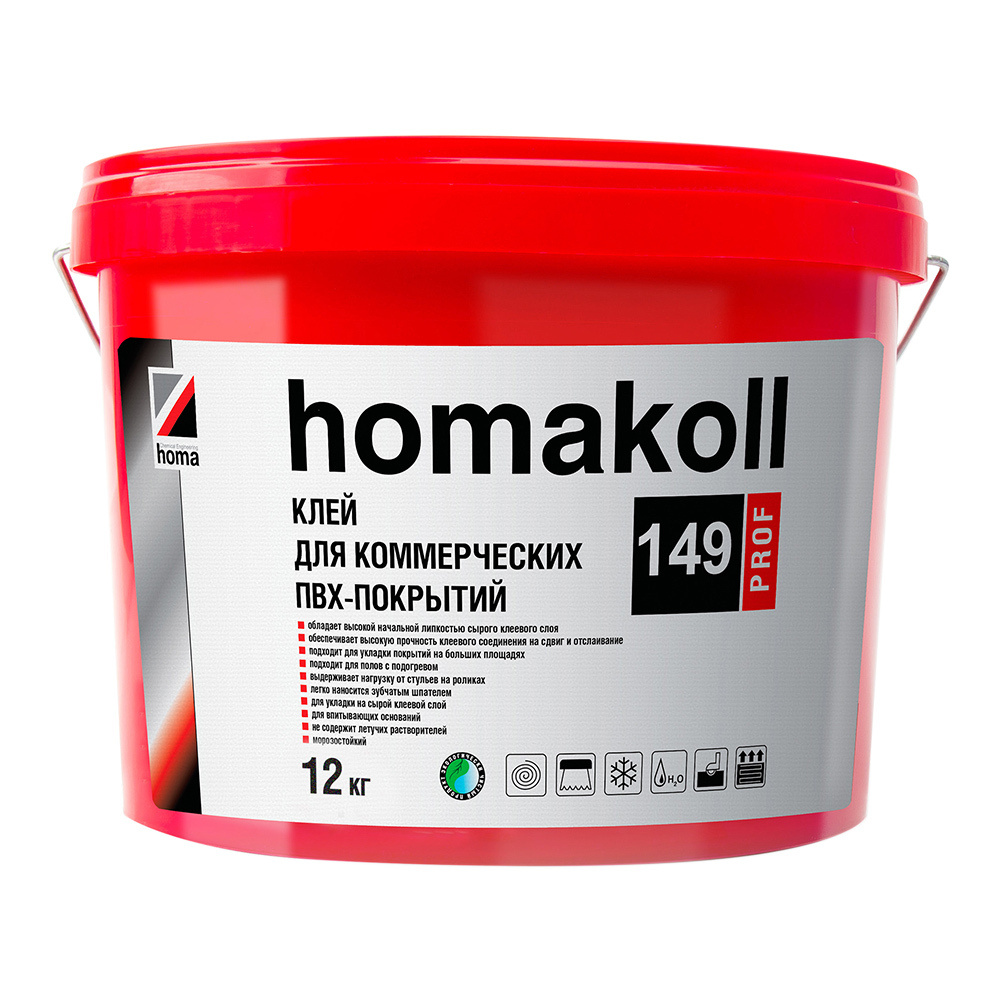Клей для коммерческих ПВХ покрытий Homa Homakoll 149 Prof 12 кг #1
