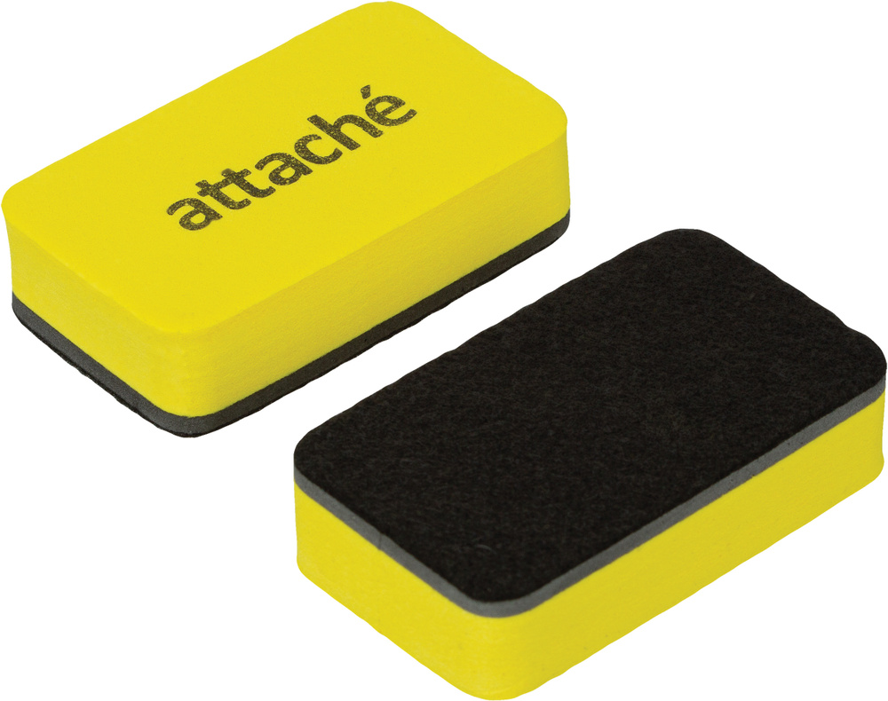 Губка-стиратель для маркерных досок Attache Economy (70x40x18 мм, 2 штуки в упаковке)  #1