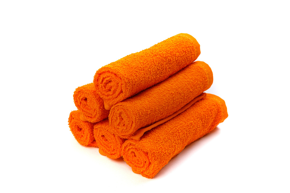 Салфетка Махровая 30х30 Набор (10 шт.) Апельсин, маленькое полотенце для рук / лица, для кормления, сервировки #1