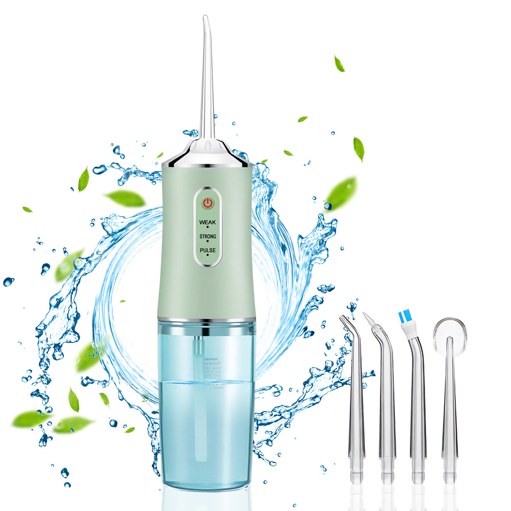 Портативный ирригатор Goodly Oral Irrigator PPS для полости рта и чистки зубов, 3 режима, 4 насадки, #1