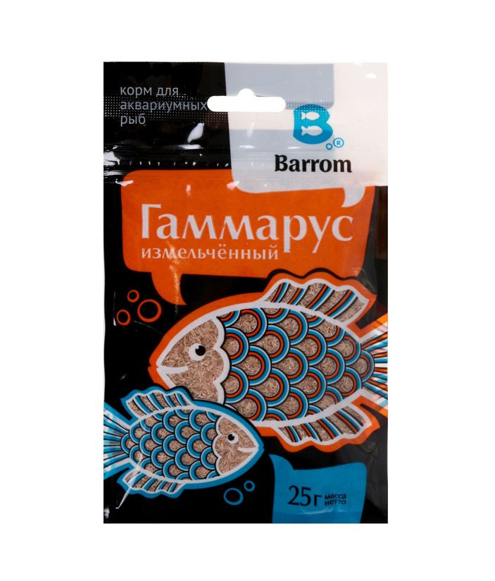 Корм для рыб Barrom Гаммарус измельченный, 25 г #1