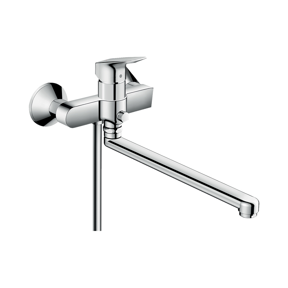 Hansgrohe Logis Смеситель для ванны однорычажный с длинным изливом хром 71402000  #1