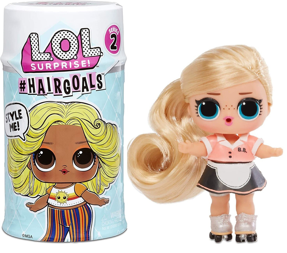 L.O.L. Surprise! Кукла LOL Hairgoals series 2.0. Кукла ЛОЛ Сюрприз Хейргоалс 2.0 с настоящими волосами #1