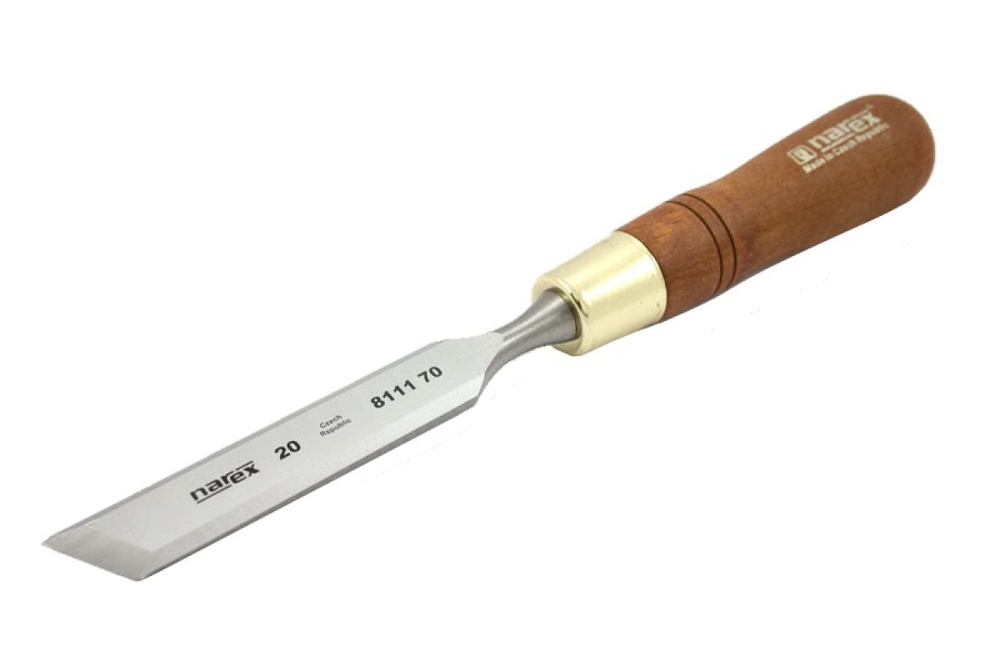 Косая левая стамеска с ручкой Narex Wood Line Plus 20 мм 811170 #1