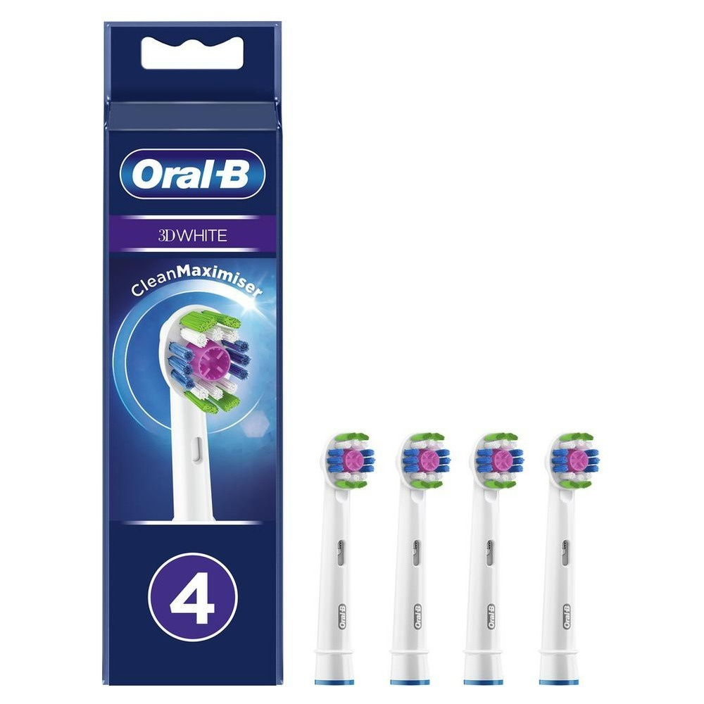 Насадки для электрической зубной щетки Braun Oral-B EB18рRB 3D White Clean Maximiser, 4 шт  #1