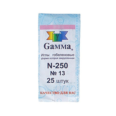 Иглы гобеленовые "Gamma" N-250 острие закругл. 25 шт. №13 #1