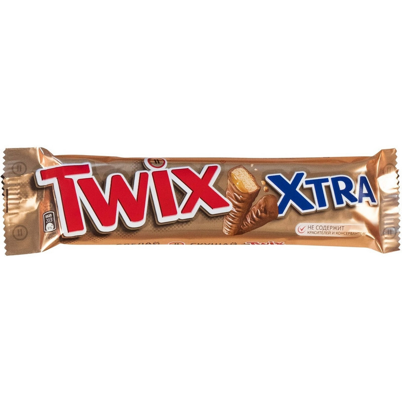 Шоколадный батончик Twix Xtra, 82г #1