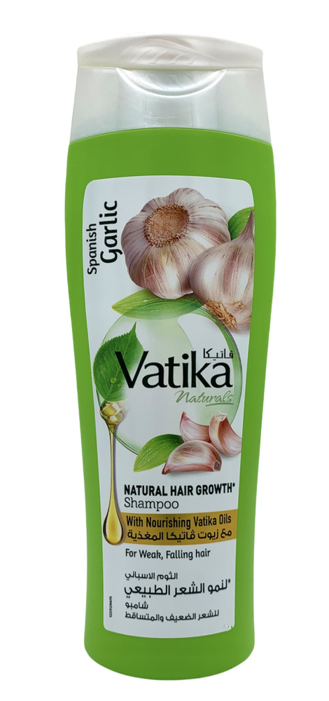 Dabur Vatika Шампунь для ломких и выпадающих волос ЧЕСНОК/ Дабур Ватика / (Garlic) 400 мл  #1