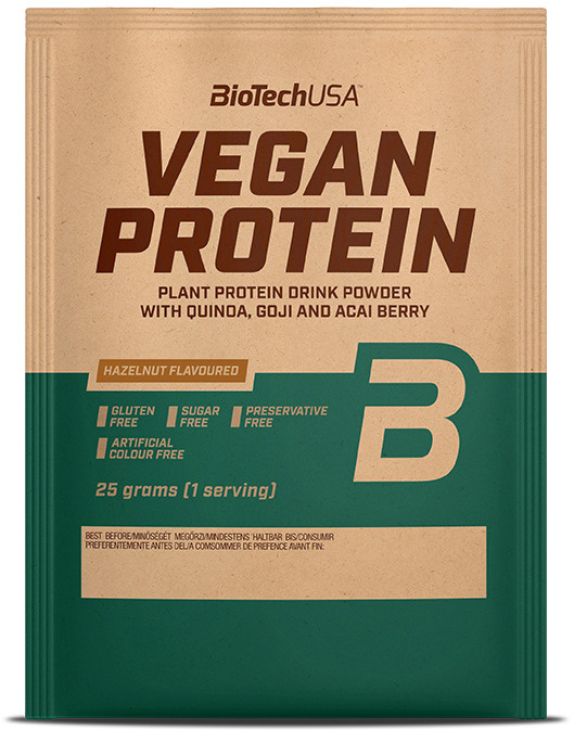 Вегетарианский протеин / растительный / BiotechUSA Vegan Protein 25 г фундук  #1