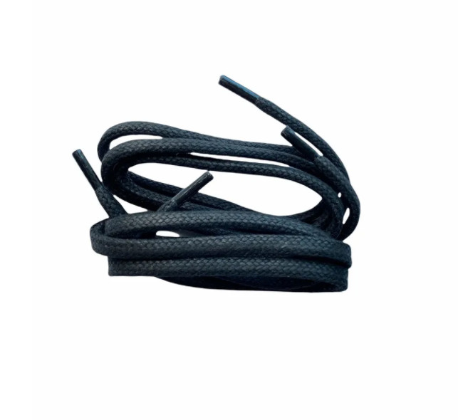 Шнурки Perfect круглые средние с пропиткой (чёрные), 180 см #1