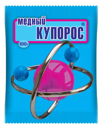 Медный купорос, удобрение, антисептическое средство 100 г, 3 шт ...