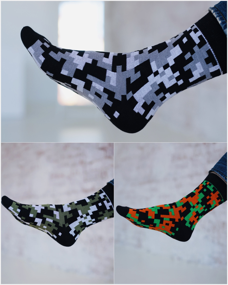 Комплект носков Poker Socks Тетрис, 3 пары #1