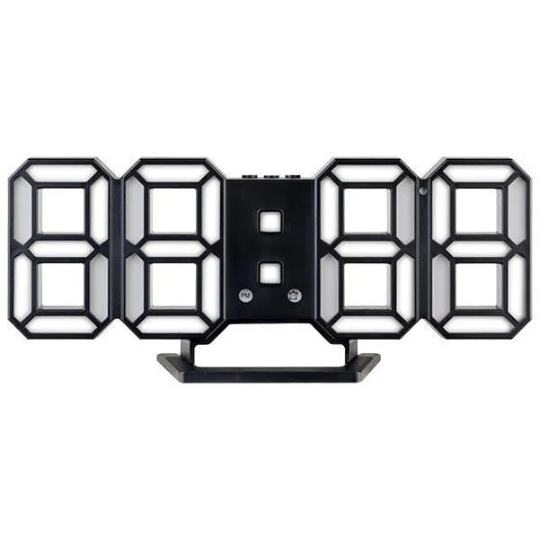 Электронные светодиодные часы-будильник PERFEO PF-6111 LUMINOUS 2 черный/белый, PF_B4925  #1