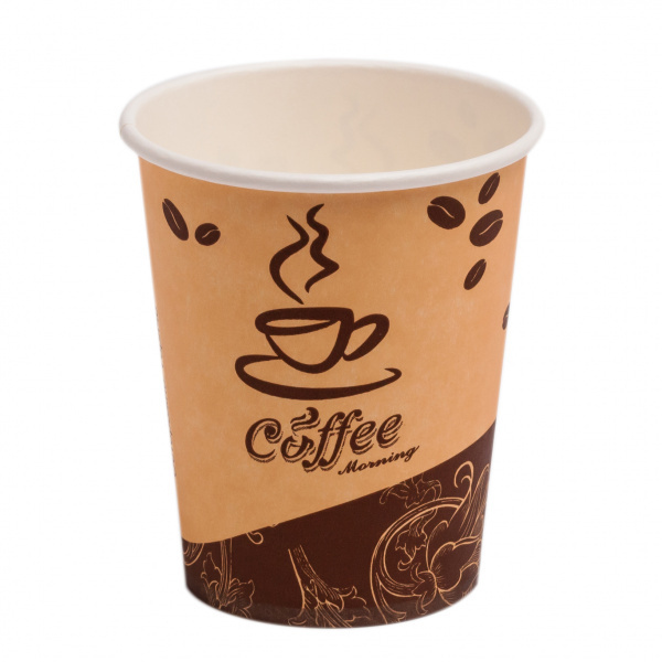 Стакан коричневый 50 штук Coffee для чая и кофе 250 мл/ Стаканчик картонный D80xD56xH92  #1