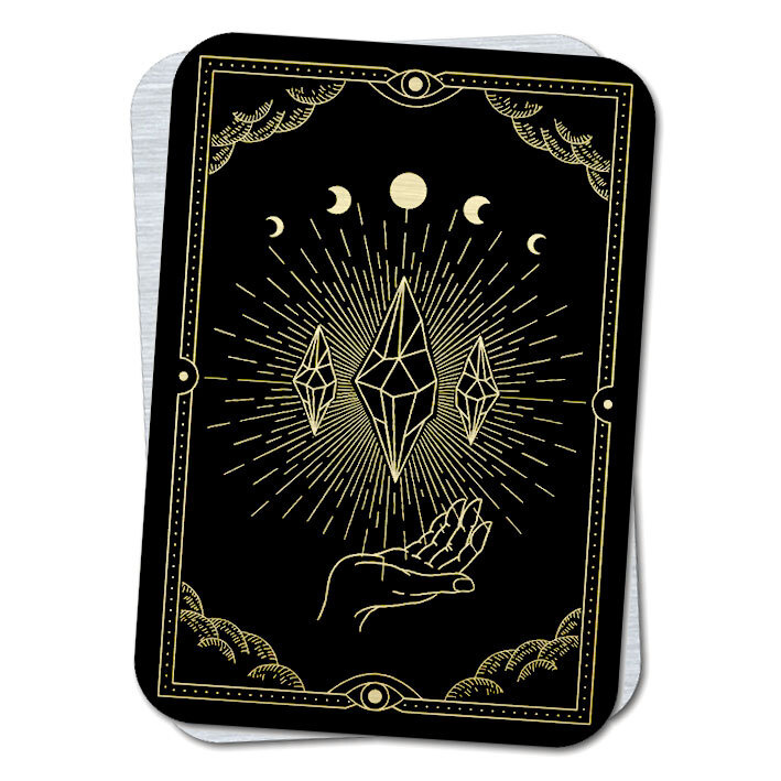 Магическая карта - Волшебный кристалл, оберег от сглаза и порчи, талисман удачи, кошельковый сувенир #1