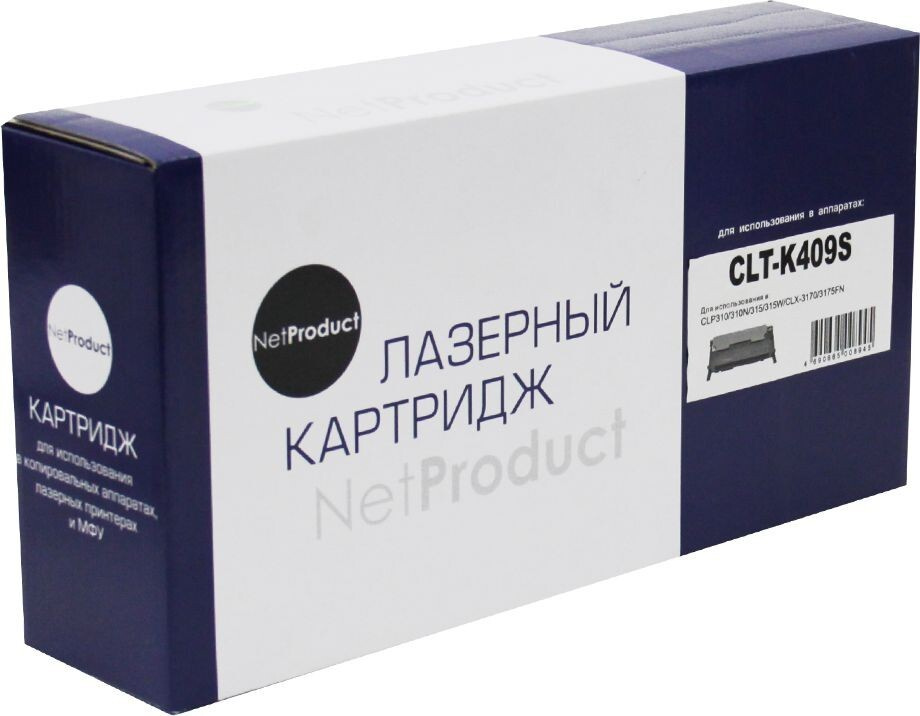 Тонер-картридж NetProduct (N-CLT-K409S) для Samsung CLP-310/ 315/ CLX-3170fn/ 3175, Bk, 1,5K  #1