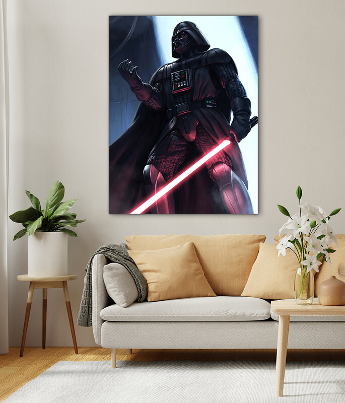 Интерьерная картина на холсте "Дартвейдер - Звездные войны арт" размер 30x40 см  #1