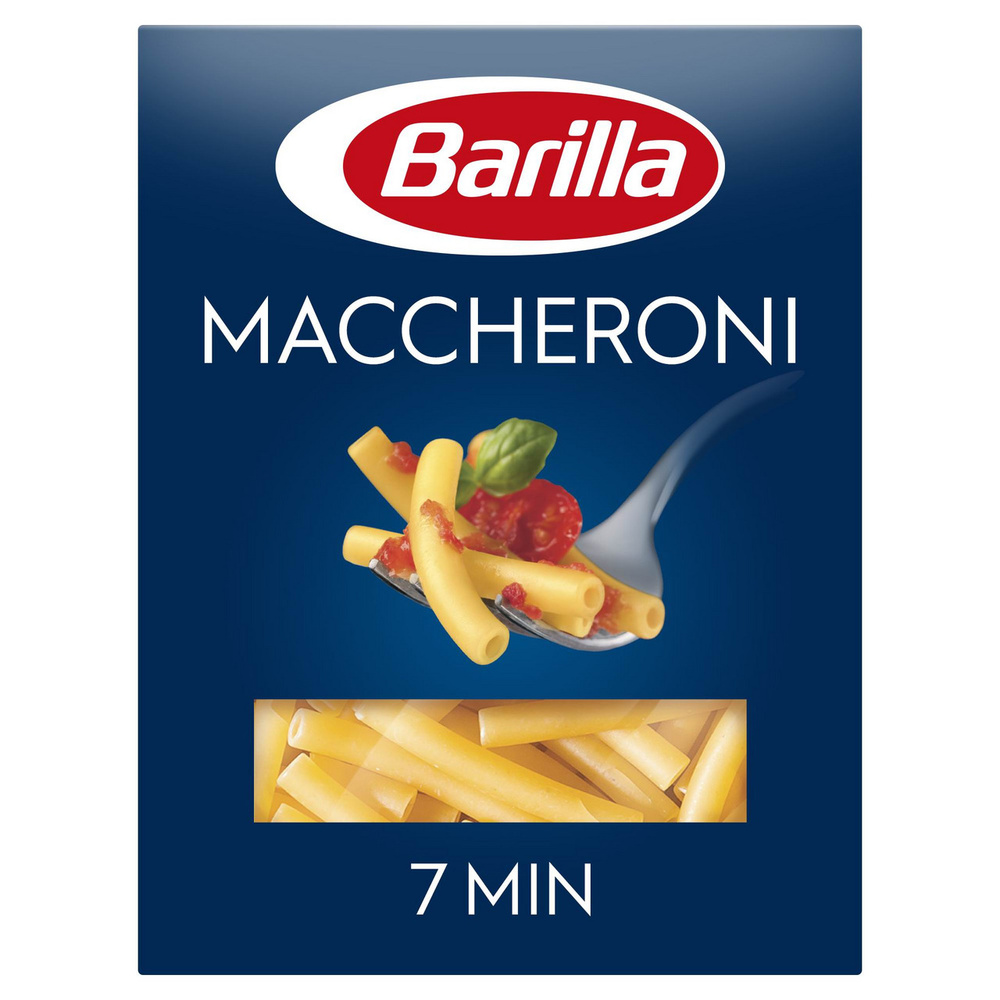 Макаронные изделия Barilla Maccheroni n.44 из твёрдых сортов пшеницы, 450г, 5 шт  #1