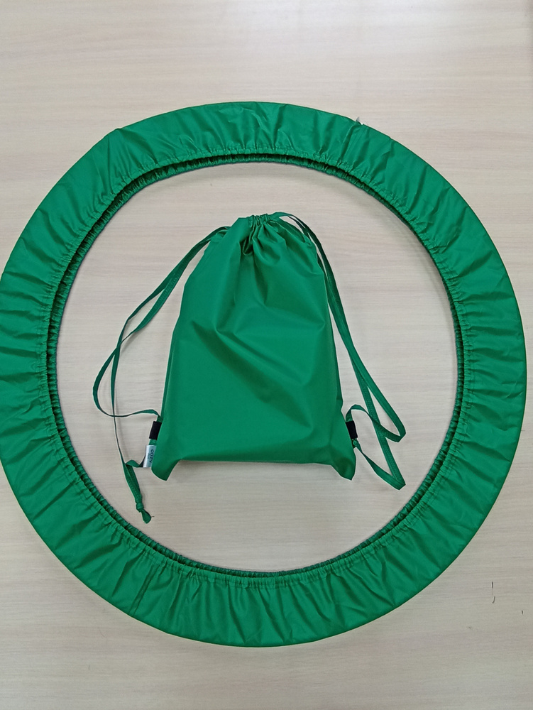 Чехол для обруча COZY PLUS AS202 зеленый 100 см+рюкзак для обуви и аксессуаров  #1
